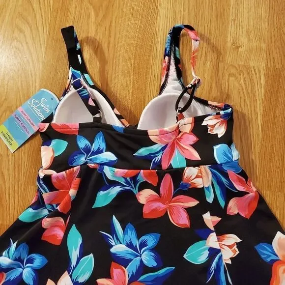 Swim Solutions Lanai Tummy Control Swimdress - NEW - Picture 9 of 16